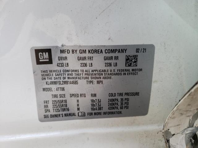 KL4MMFSL2MB144685 Buick Encore Gx Essence