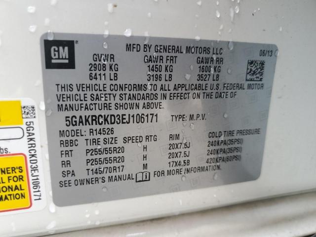 5GAKRCKD3EJ106171 Buick Enclave