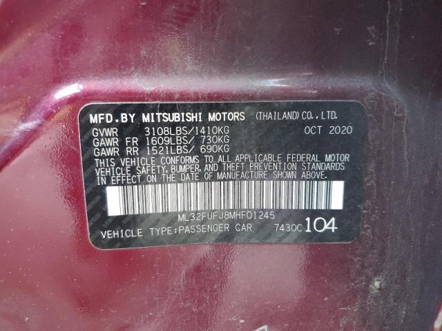 ML32FUFJ8MHF01245 Mitsubishi Mirage G4 Es