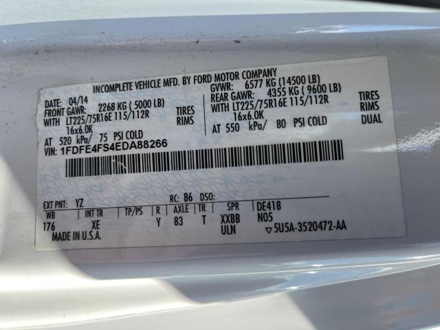 1FDFE4FS4EDA88266 Ford Econoline E450 Super Duty Cutaway Van