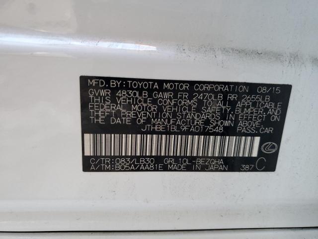 JTHBE1BL9FA017548 Lexus GS 350