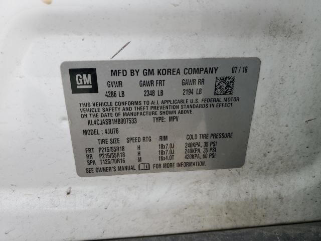 KL4CJASB1HB007533 Buick Encore Preferred