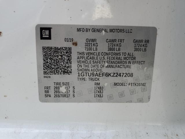 1GTU9AEF6KZ247208 GMC Sierra K1500