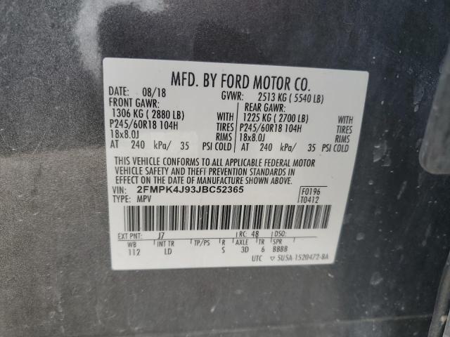 2FMPK4J93JBC52365 Ford EDGE SEL