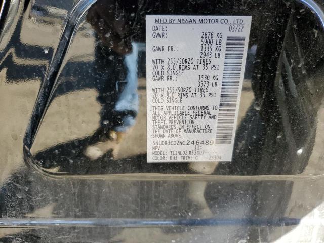 5N1DR3CD2NC246489 Nissan Pathfinder Sl