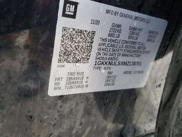 1GKKNULSXMZ138701 GMC ACADIA SLT