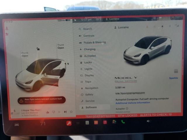 7SAYGDEF6PF833111 Tesla Model Y