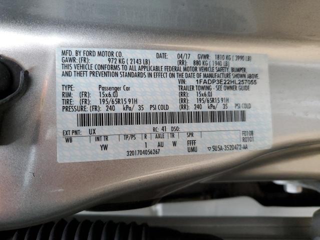 1FADP3E22HL257055 Ford FOCUS S