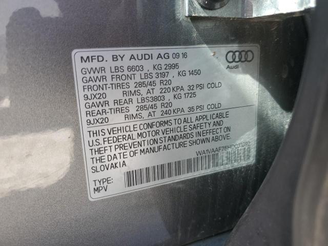 WA1VAAF75HD031692 Audi Q7 Prestige