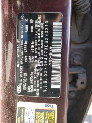5XXGM4A73EG293310 KIA Optima Lx