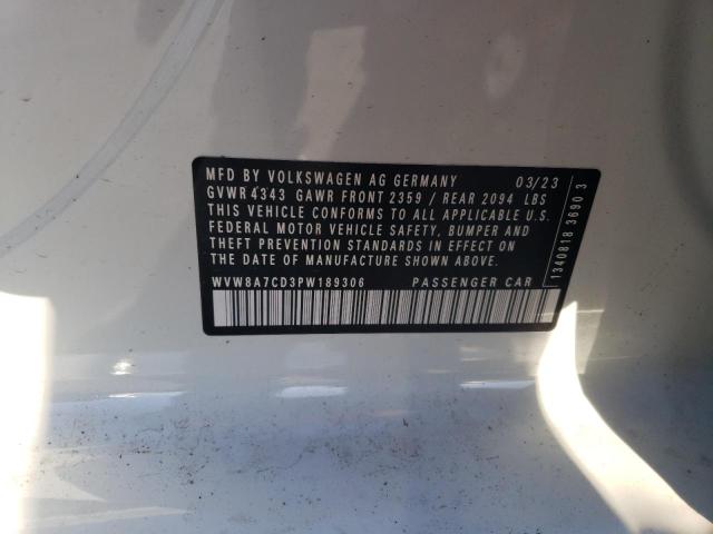 WVW8A7CD3PW189306 Volkswagen Gti 40th Anniversary