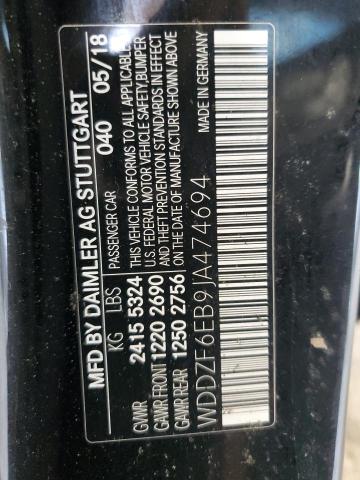 WDDZF6EB9JA474694 Mercedes-Benz E 43 4matic Amg