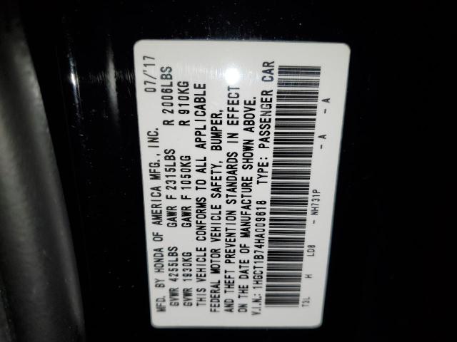 1HGCT1B74HA009618 Honda ACCORD EX