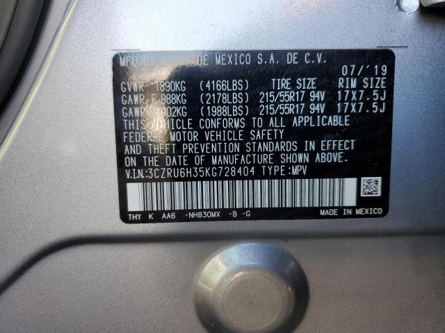 3CZRU6H35KG728404 Honda HR-V LX
