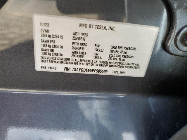 7SAYGDEE5PF905505 Tesla Model Y