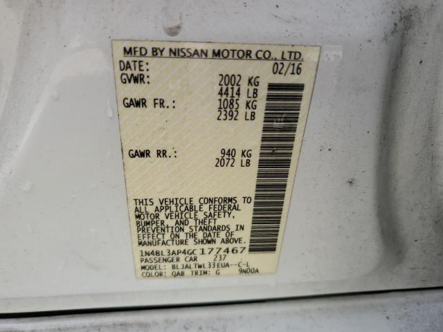 1N4BL3AP4GC177467 Nissan Altima 3.5sl