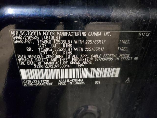 2T3RFREV2JW753914 Toyota Rav4 Adventure