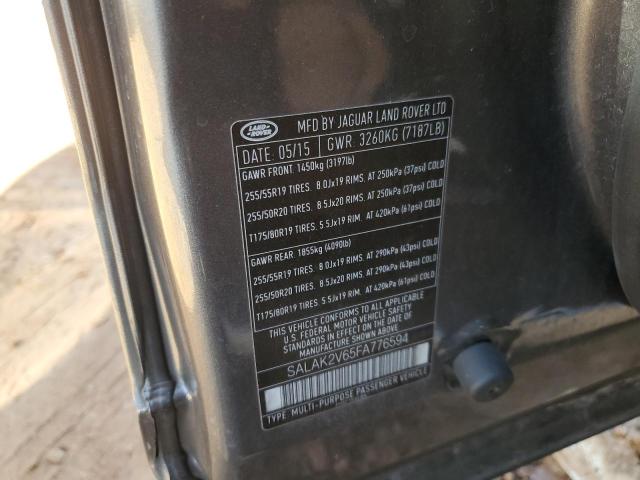 SALAK2V65FA776594 Land Rover Lr4 Hse Luxury