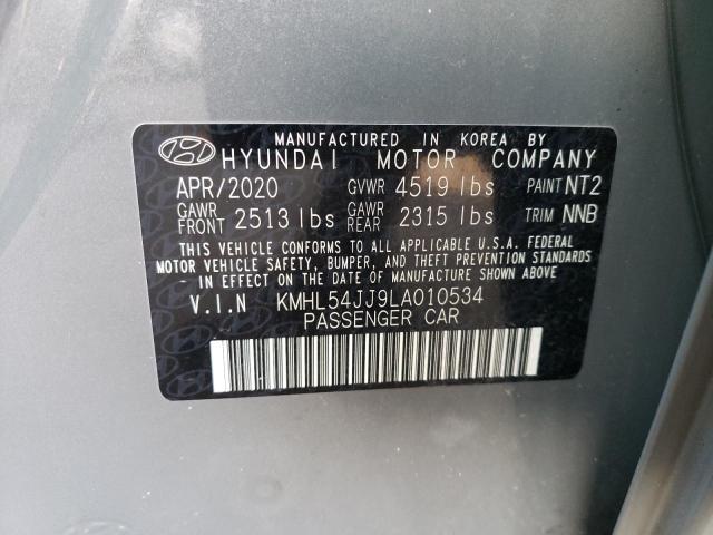 KMHL54JJ9LA010534 Hyundai SONATA HYBRID
