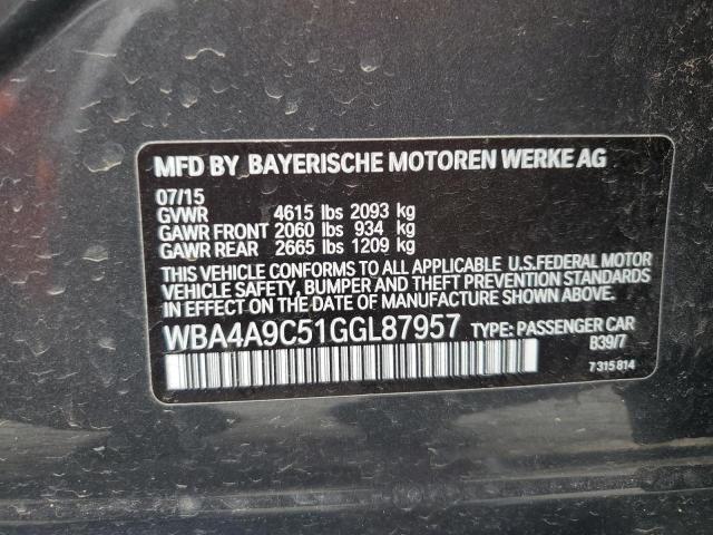 WBA4A9C51GGL87957 BMW 428 I Gran Coupe Sulev