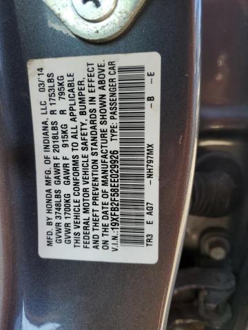 19XFB2F58EE029926 Honda Civic Lx