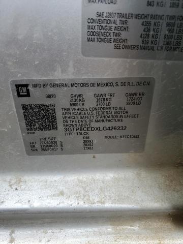 3GTP8CEDXLG426332 GMC Sierra C1500 Elevation