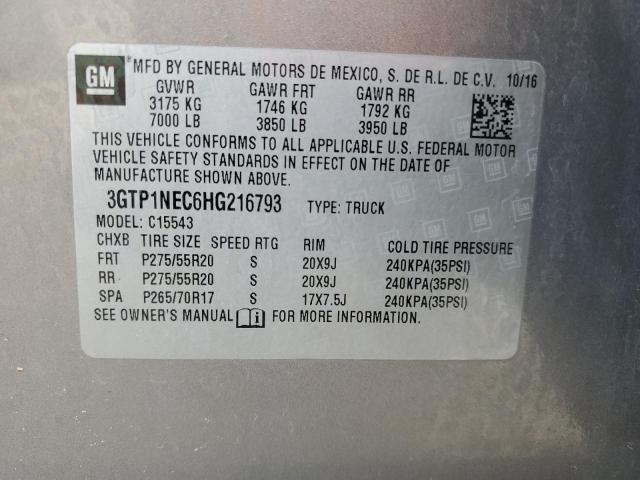3GTP1NEC6HG216793 GMC Sierra C1500 Slt