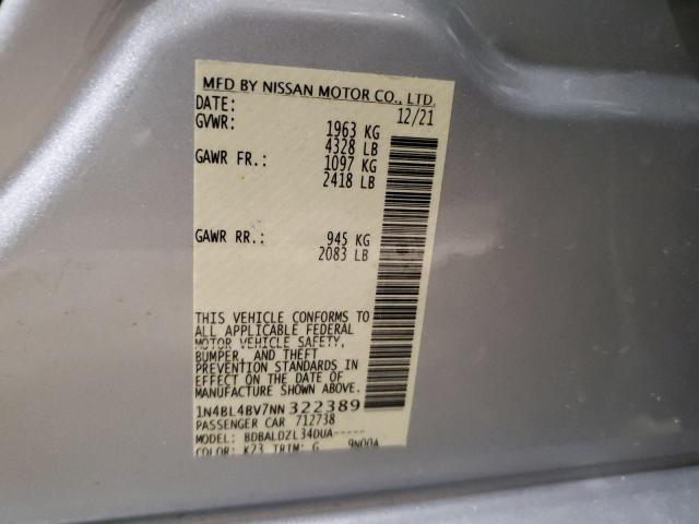 1N4BL4BV7NN322389 Nissan ALTIMA S