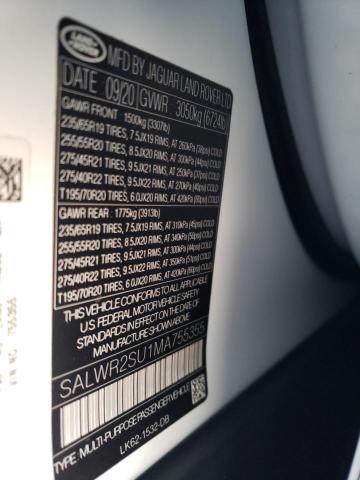 SALWR2SU1MA755355 Land Rover Range Rover Sport Hse Silver Edition
