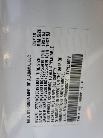 5FNRL6H95KB005798 Honda Odyssey Elite