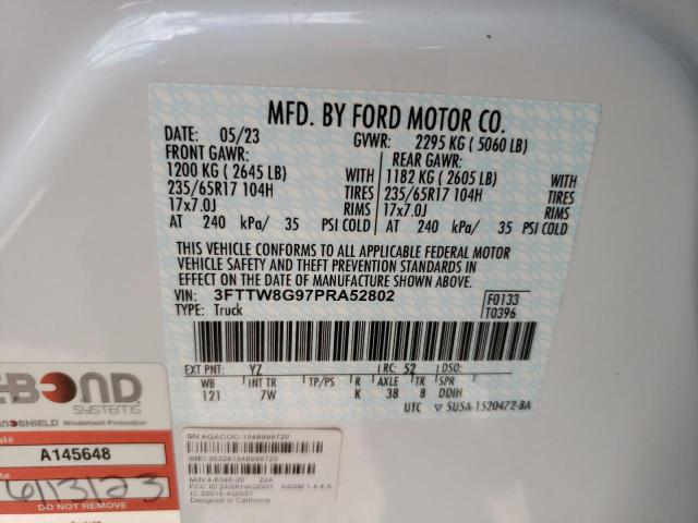 3FTTW8G97PRA52802 Ford Maverick Xlt
