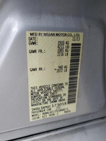 1N4AL3APXEC173058 Nissan ALTIMA 2.5