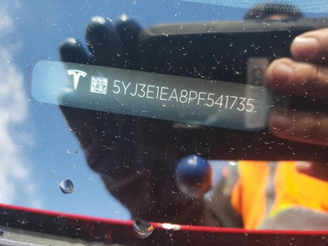5YJ3E1EA8PF541735 Tesla MODEL 3