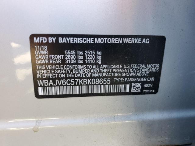 WBAJV6C57KBK08655 BMW 640 Xigt