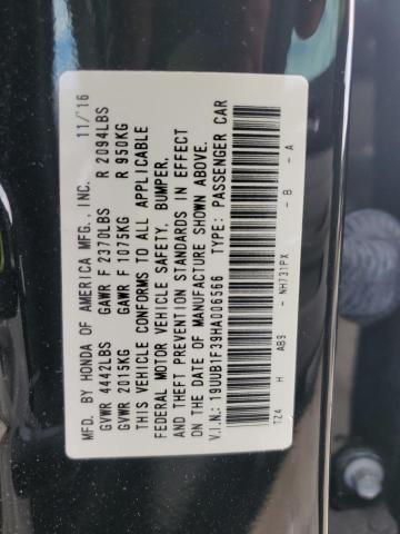 19UUB1F39HA006566 Acura TLX