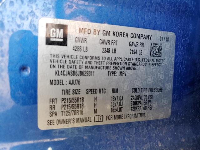 KL4CJASB6JB629311 Buick Encore Preferred