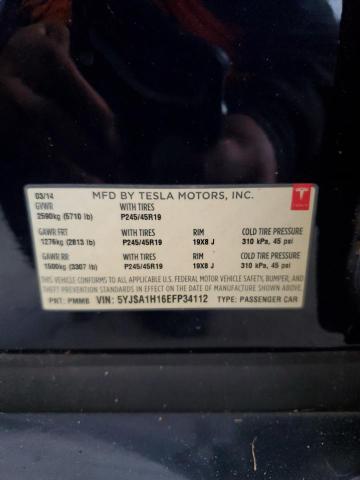 5YJSA1H16EFP34112 Tesla MODEL S