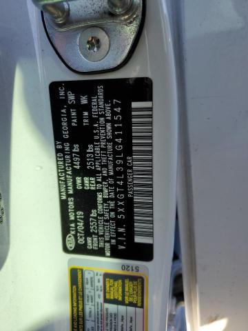 5XXGT4L39LG411547 KIA Optima Lx