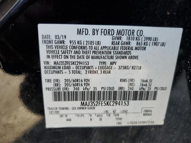 MAJ3S2FE5KC294153 Ford ECOSPORT S