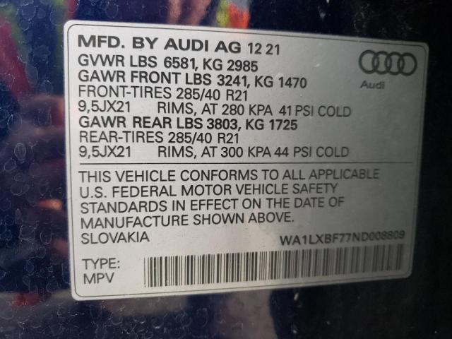WA1LXBF77ND008809 Audi Q7 Premium Plus