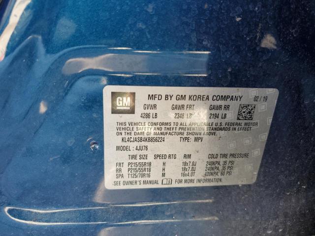 KL4CJASB4KB856224 Buick Encore Preferred