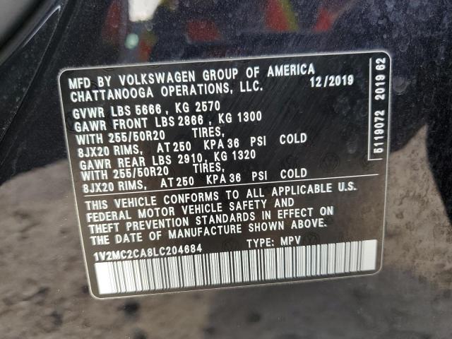 1V2MC2CA8LC204684 Volkswagen Atlas Cross Sport Sel