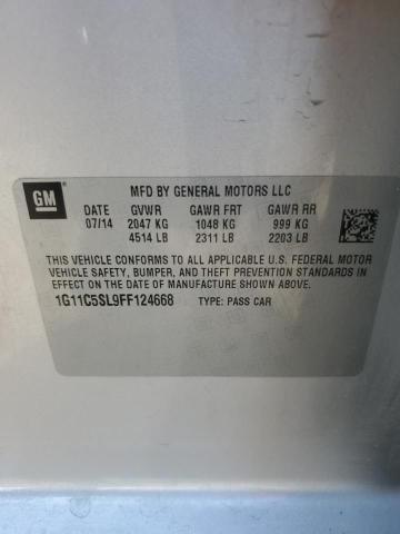 1G11C5SL9FF124668 Chevrolet MALIBU 1LT