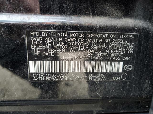 JTHBE1BL5FA016476 Lexus GS 350