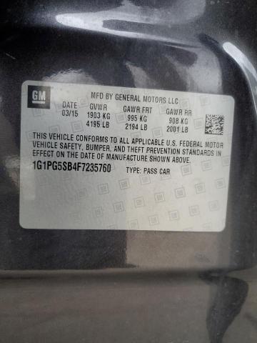 1G1PG5SB4F7235760 Chevrolet CRUZE LTZ