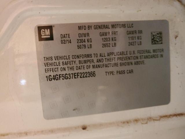 1G4GF5G37EF222366 Buick Lacrosse Touring