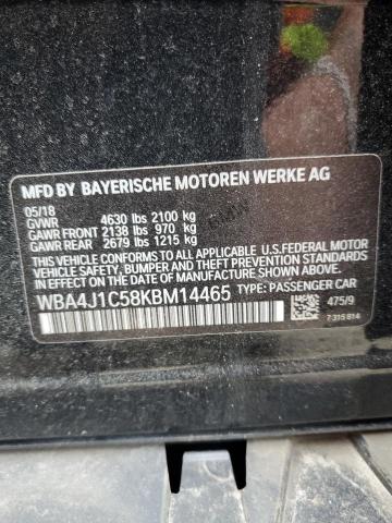 WBA4J1C58KBM14465 BMW 430i Gran Coupe