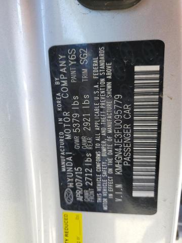 KMHGN4JE3FU095779 Hyundai Genesis 3.8l