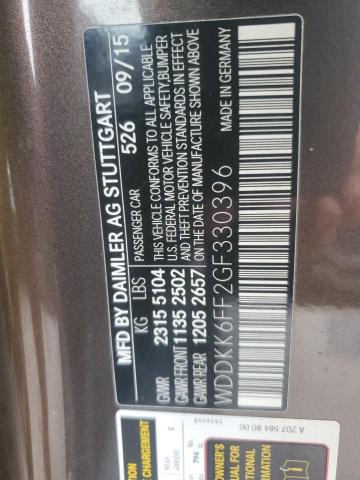 WDDKK6FF2GF330396 Mercedes-Benz E 400
