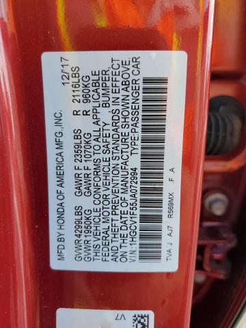 1HGCV1F55JA072994 Honda ACCORD EXL